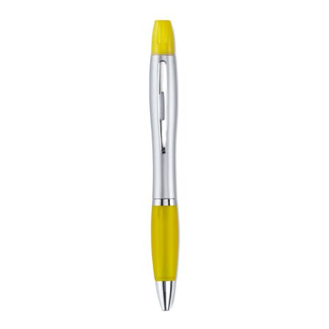2 in 1 ball pen yellow | Without Branding | not available | not available
