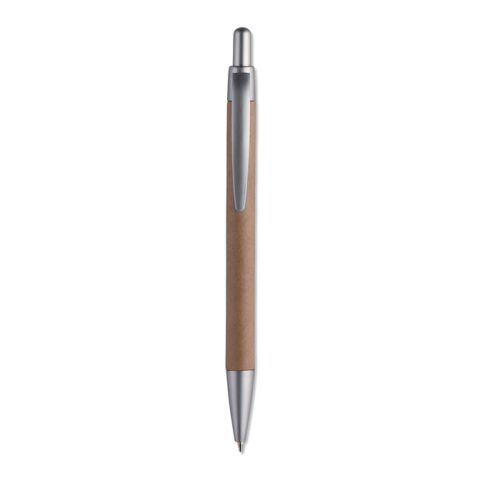Carton barrel ball pen matt silver | Without Branding | not available | not available