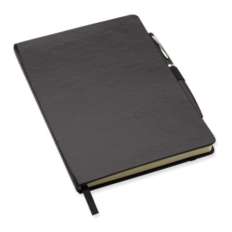 A5 notebook with pen 72 lined black | Without Branding | not available | not available