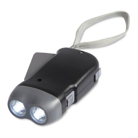 2 LED dynamo torch black | Without Branding | not available | not available