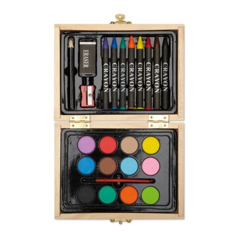 Painting set in wooden box wood | Without Branding | not available | not available