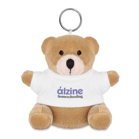 Teddy bear key ring white | No Branding | not available | not available | not available