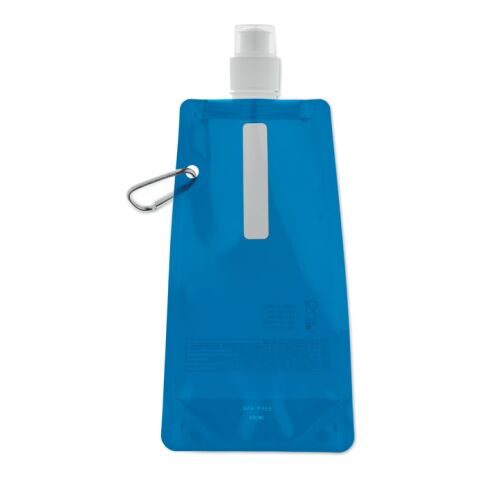 Foldable water bottle transparent/blue | No Branding | not available | not available