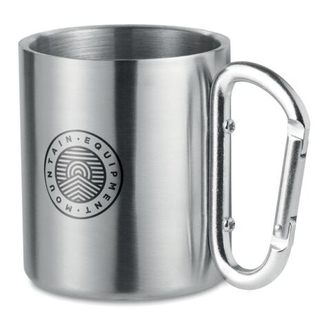 Metal mug and carabiner handle 220 ml
