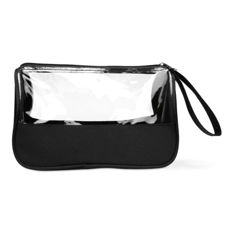 Toiletry bag microfiber w PVC black | Without Branding | not available | not available | not available