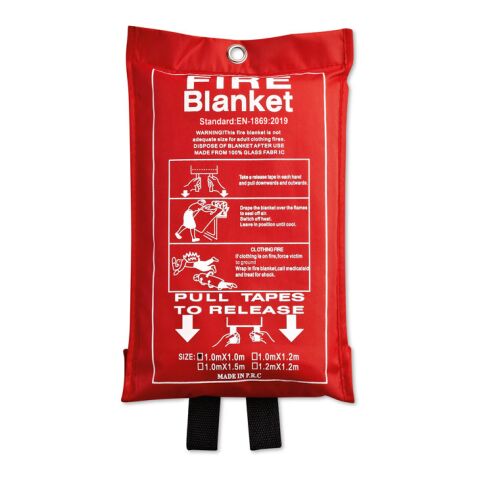 Fire blanket in pouch 100x95cm red | Without Branding | not available | not available | not available