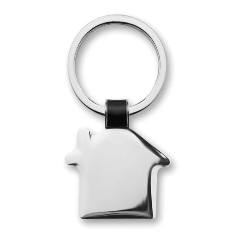 House shaped key ring black | Without Branding | not available | not available