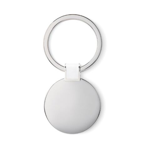 Round shaped key ring white | Without Branding | not available | not available