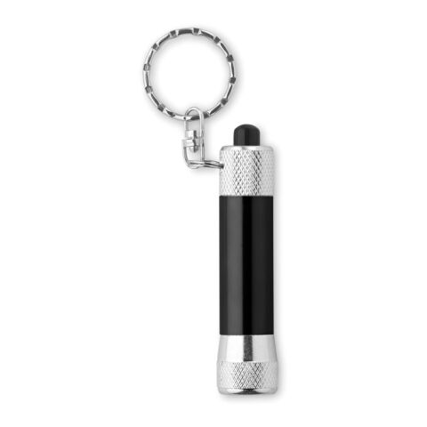 Aluminium torch with key ring black | Without Branding | not available | not available