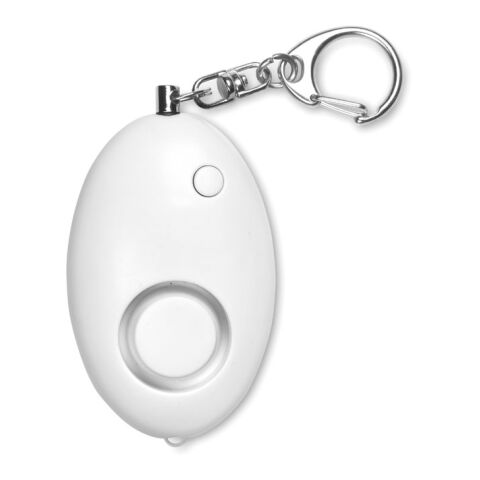 Personal alarm with key ring white | Without Branding | not available | not available