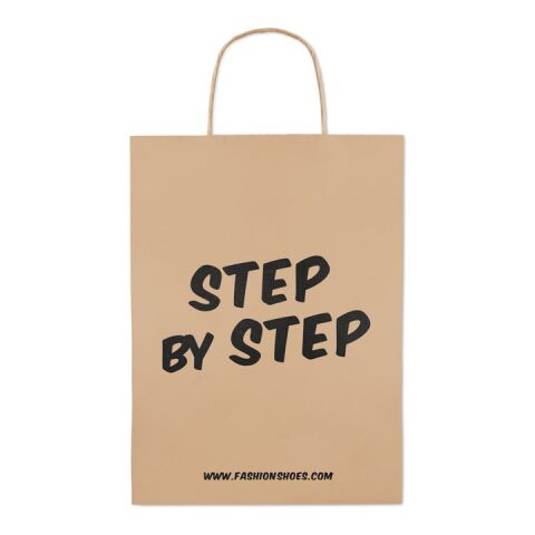 Gift paper bag large 150 gr/m² beige | No Branding | not available | not available | not available