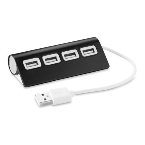 4 port USB hub black | Without Branding | not available | not available