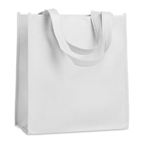 80gr/m² nonwoven shopping bag short handles white | No Branding | not available | not available | not available