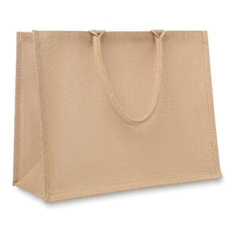 Jute shopping bag with short handles beige | Without Branding | not available | not available | not available