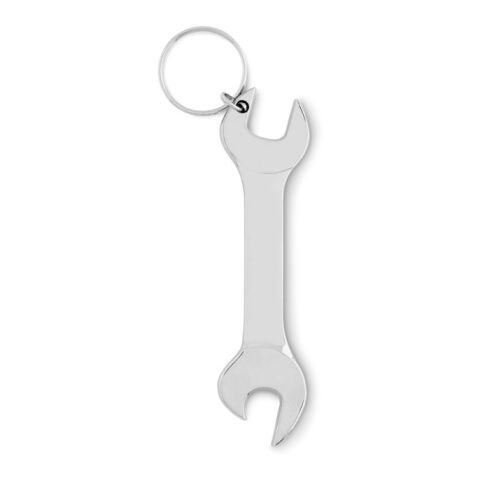 Bottle opener in wrench shape silver | Without Branding | not available | not available