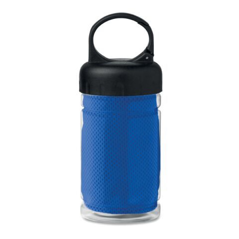 Cooling towel in PET bottle royal blue | No Branding | not available | not available | not available