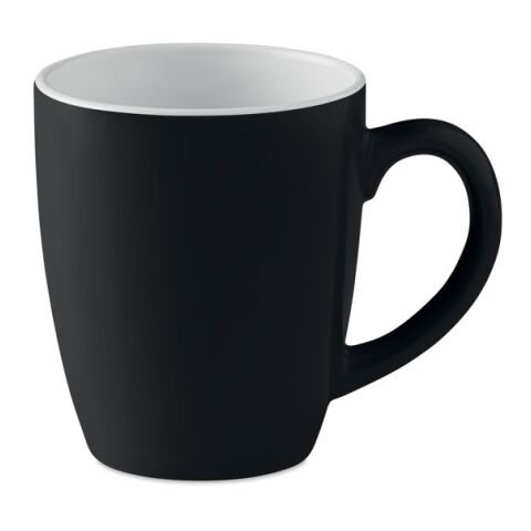 Ceramic coloured mug 290 ml black | Without Branding | not available | not available