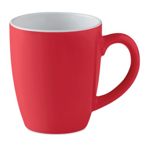 Ceramic coloured mug 290 ml red | No Branding | not available | not available