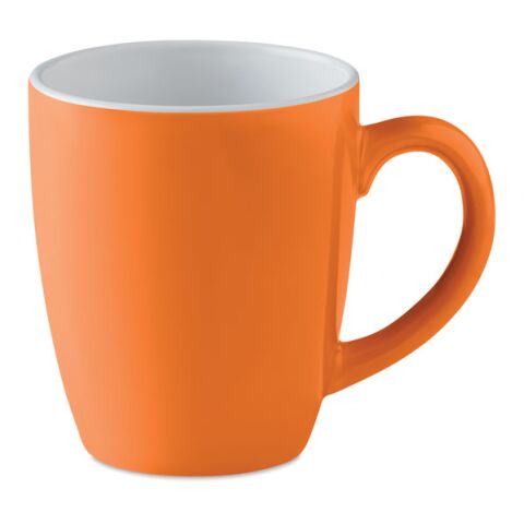 Ceramic coloured mug 290 ml orange | No Branding | not available | not available