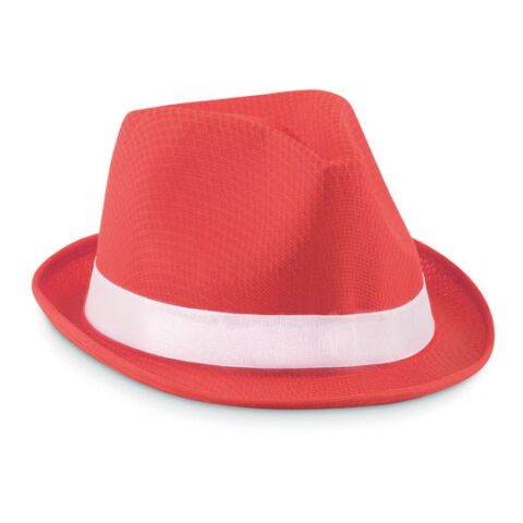 Coloured polyester hat red | Without Branding | not available | not available | not available