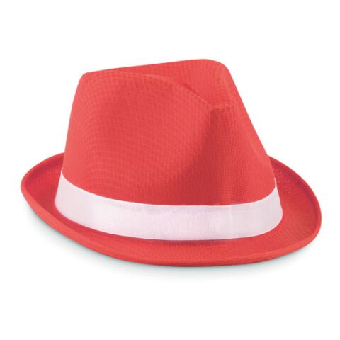 Coloured polyester hat red | Without Branding | not available | not available | not available