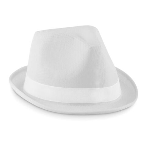 Coloured polyester hat white | No Branding | not available | not available | not available