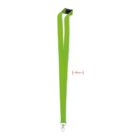 Lanyard hook and buckle 20 mm lime | No Branding | not available | not available | not available