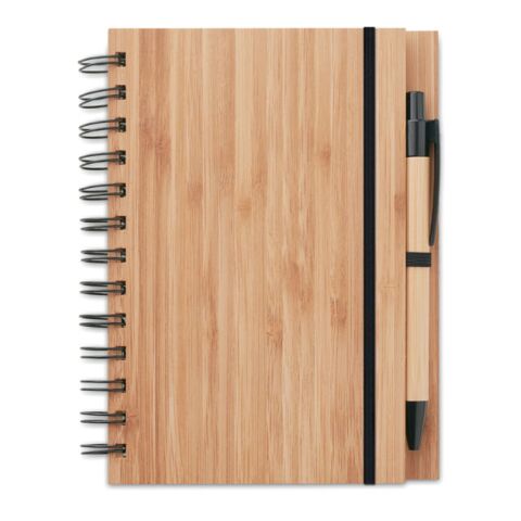 Bamboo notebook with pen lined wood | Without Branding | not available | not available