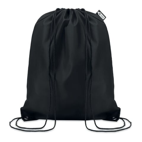 190T RPET drawstring bag black | Without Branding | not available | not available | not available