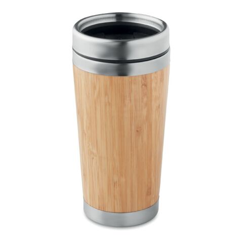 Double wall bamboo flask 400ml wood | Without Branding | not available | not available | not available