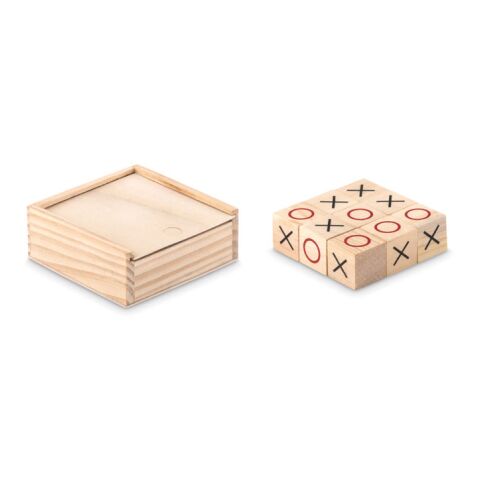 Wooden tic tac toe