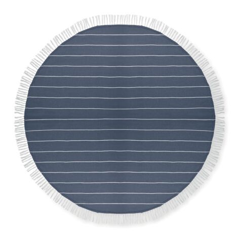 Round beach towel cotton blue | Without Branding | not available | not available | not available