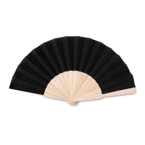 Manual hand fan in wood black | Without Branding | not available | not available