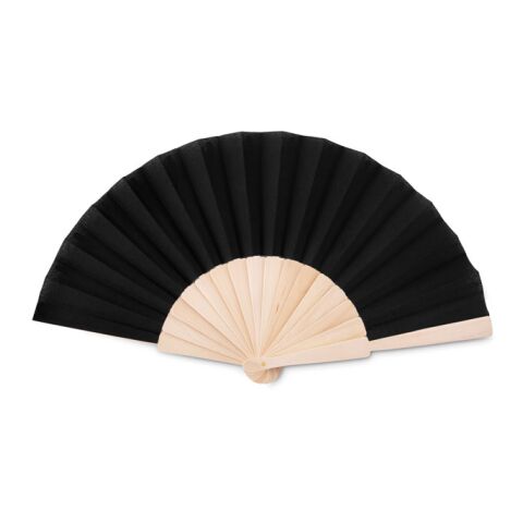 Manual hand fan in wood black | Without Branding | not available | not available