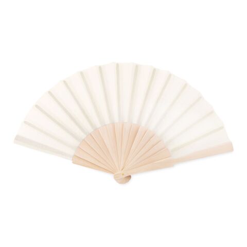 Manual hand fan in wood beige | No Branding | not available | not available