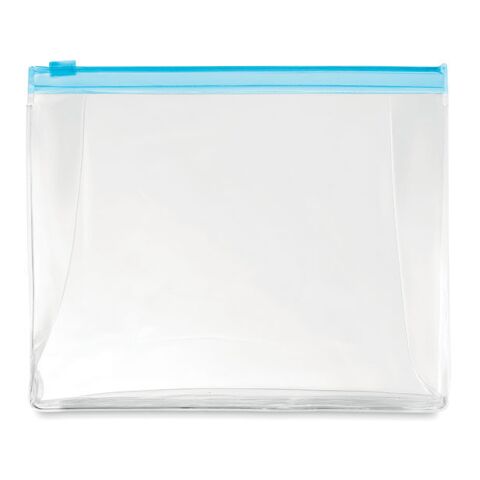 Cosmetic pouch with zipper