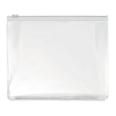 Cosmetic pouch with zipper transparent/white | Without Branding | not available | not available