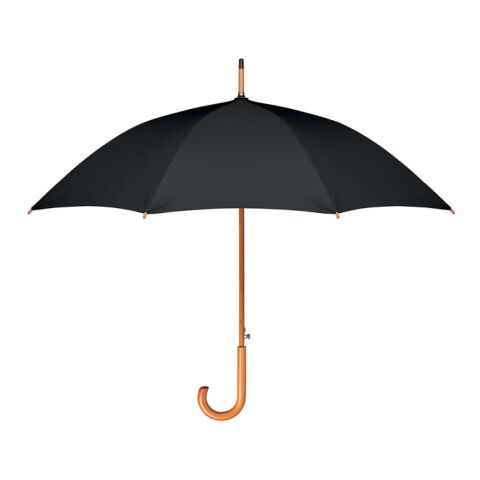 23 inch umbrella RPET pongee black | Without Branding | not available | not available | not available