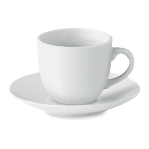 Espresso cup and saucer 80 ml white | Without Branding | not available | not available