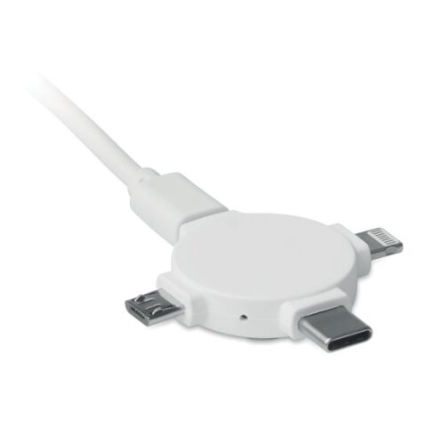 3 in 1 cable adapter white | Without Branding | not available | not available | not available