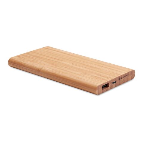 Wireless power bank in bamboo