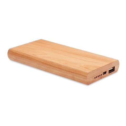 Power bank 4000 mAh Bamboo wood | Without Branding | not available | not available