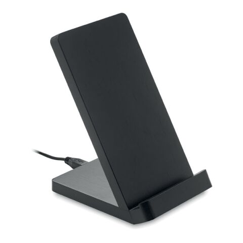 Bamboo wireless charge stand 5W black | Without Branding | not available | not available