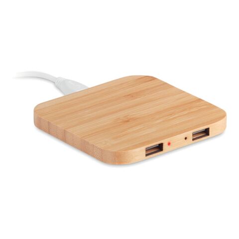 Bamboo wireless charge pad 5W wood | Without Branding | not available | not available