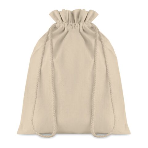Medium Cotton draw cord bag, natural beige | Without Branding | not available | not available | not available
