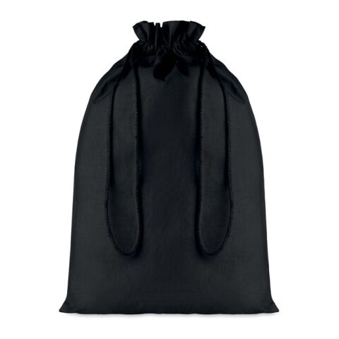 Large Cotton draw cord bag black | Without Branding | not available | not available | not available