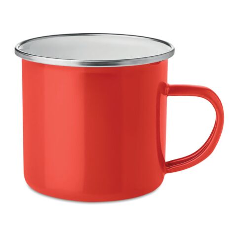 Enamel metal mug 350 ml red | No Branding | not available | not available | not available