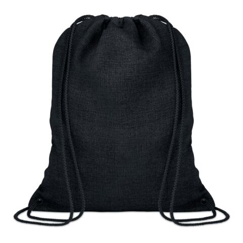 1200D heathered drawstring bag black | Without Branding | not available | not available | not available