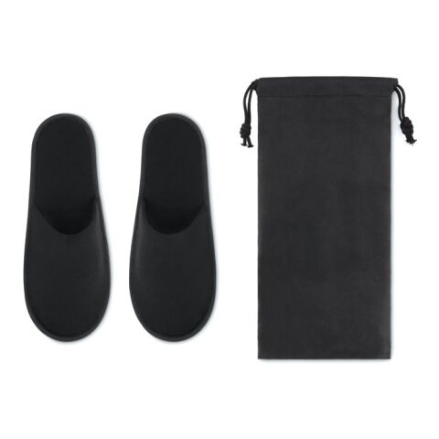 Pair of slippers in pouch black | Without Branding | not available | not available | not available