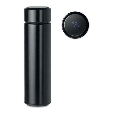 Bottle with touch thermometer black | Without Branding | not available | not available | not available